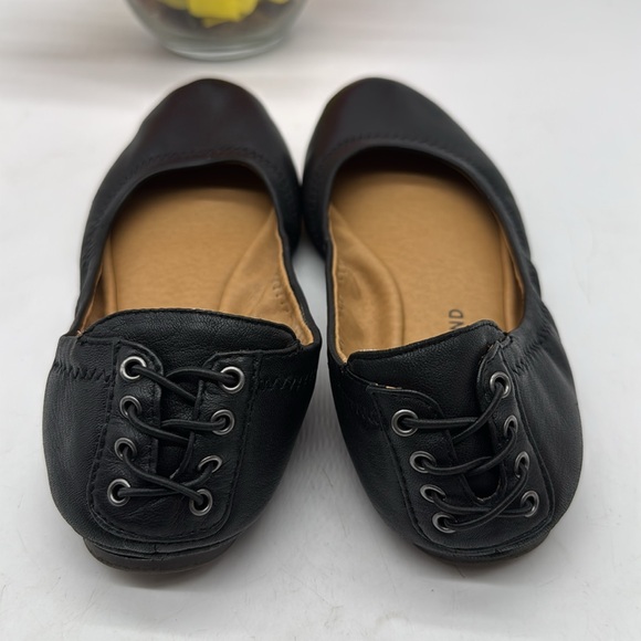 Lucky Brand Black Leather Ballet Flat Loafers Size 7 BFL8163C - Picture 3 of 6